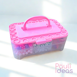 Set Maleta Para Hacer Pulseras Y Collares Juguete Cuentas