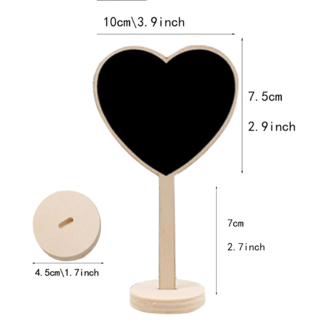Set De 4 Mini Pizarras Para Decoración
