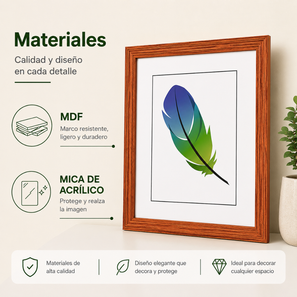 Marco Para Foto 50x60 Cm Cuadro Decorativo Portarretrato