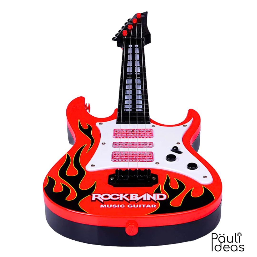 Guitarra Musical Juguete Niños Con Luces Y Sonido