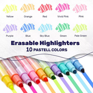 Destacadores Borrables Mágicos Pack De 10 Unidades