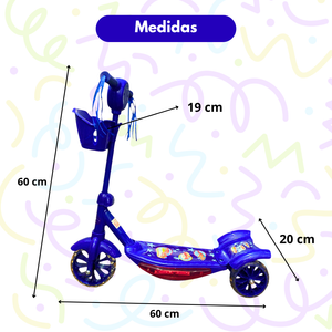 Monopatín Scooter De 3 Ruedas Con Luces Y Sonidos