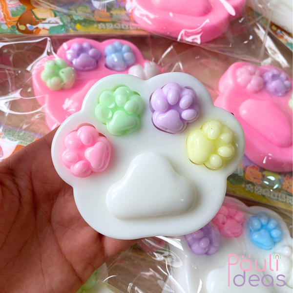 Squishy Patita De Gato Pegajosa Con Mini Patitas