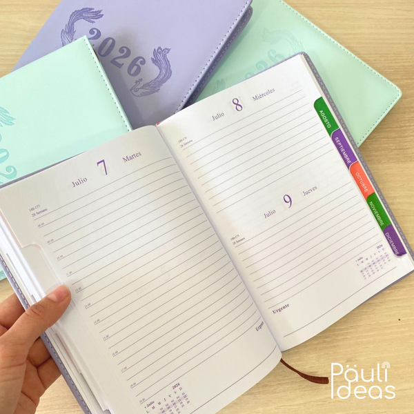 Agenda A5 Colores Pastel Diseño Kawaii 2026