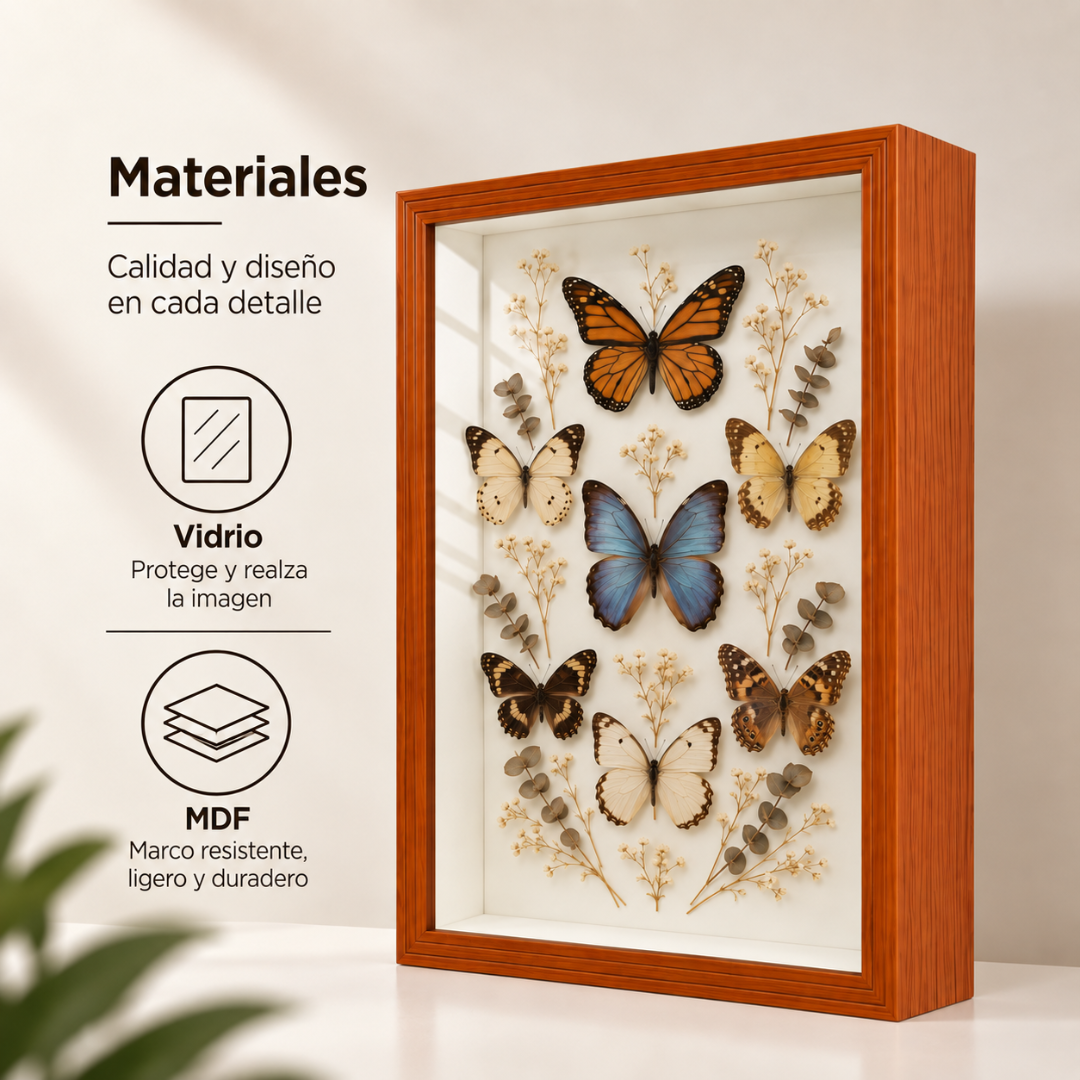 Marco Shadow Box Para Foto 30x40 Cm Profundidad 3 Cm Madera