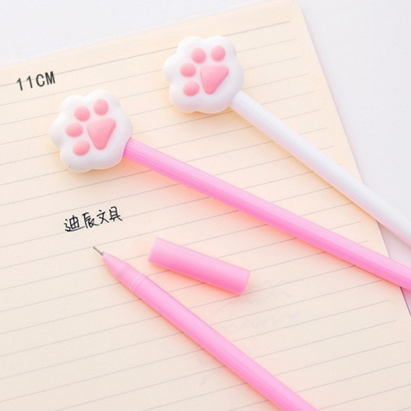 Lapiz Tinta Gel Diseños Patita Gato