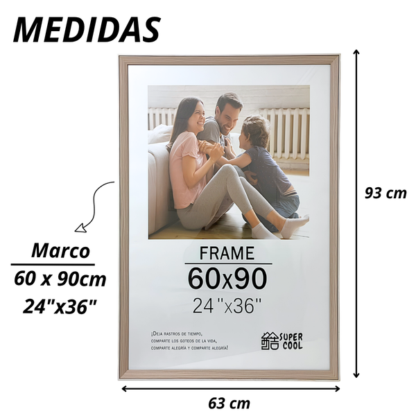 Marco Para Foto 60x90 Cm Cuadro Portarretrato