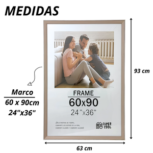 Marco Para Foto 60x90 Cm Cuadro Portarretrato