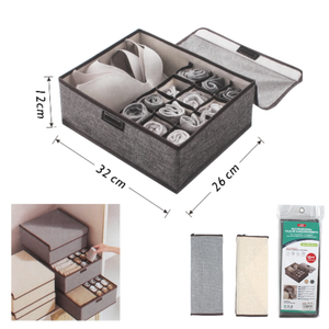 Caja Organizadora Para Ropa Interior 12+1 Compartimentos