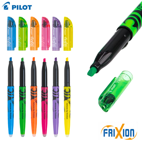 Set 6 Destacadores Pilot Frixion Light Punta Biselada