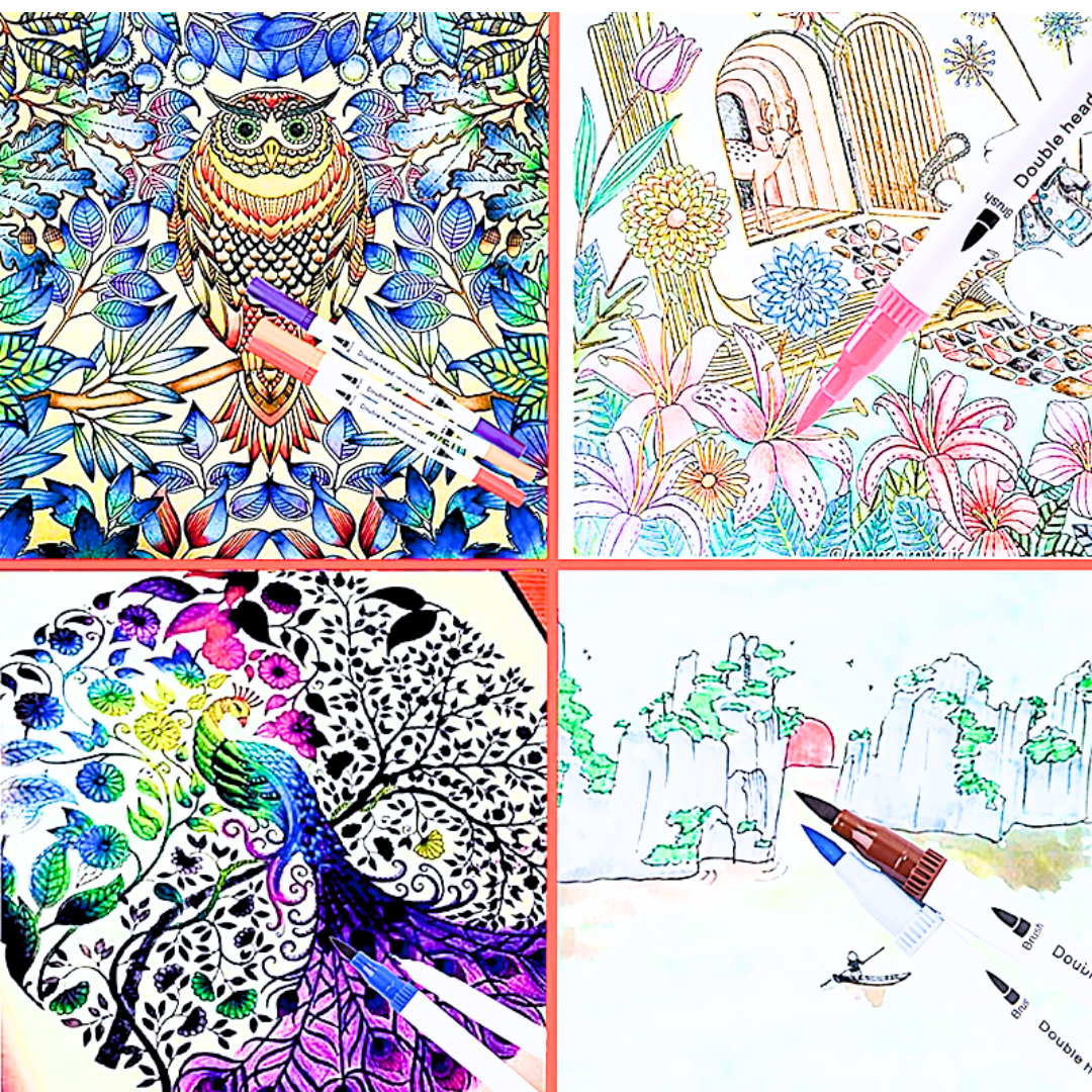 Set Mandalas Antiestress Para Colorear 6 Diseños