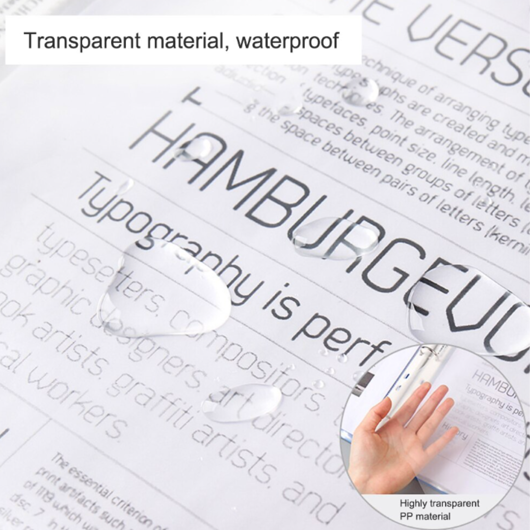 Fundas Plásticas Transparente A4 Pack 100 Hojas De 16 Hoyos