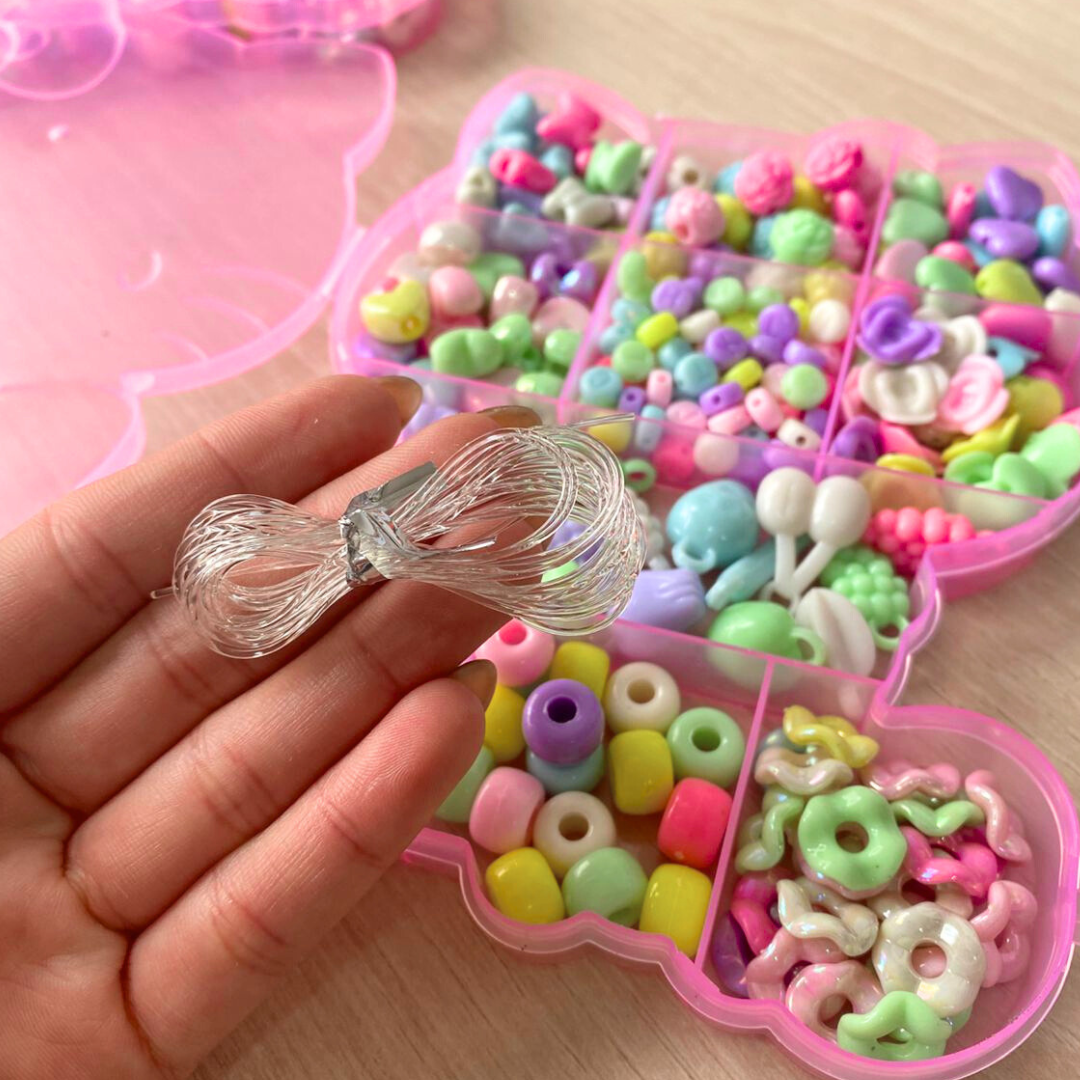 Kit Pulseras Y Collares Manualidades Para Niña