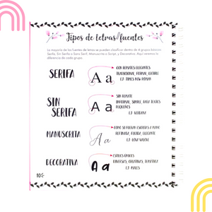 Kit Libro Lettering De 158 Páginas + 3 Set De Plumones