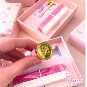 Sello Con Lacre Vintage Timbre Cera Tarjetas