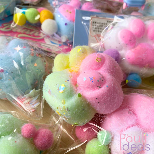 Squishy Patita Gato Pegajosa Con Accesorios