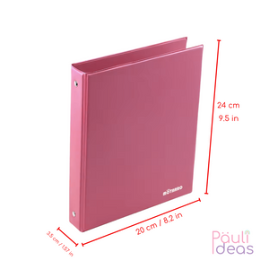 Archivador A5 De Pvc Con 4 Anillos Carpeta Organizadora