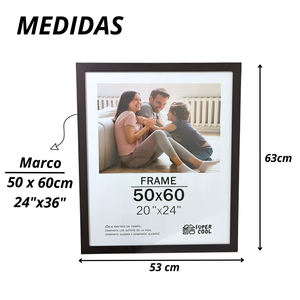 Marco Para Foto 50x60 Cm Cuadro Portarretrato Decorativo