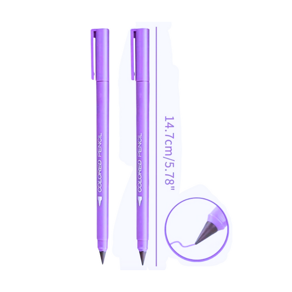 Set De 12 Lápices Infinito De Colores Lapiz Eterno