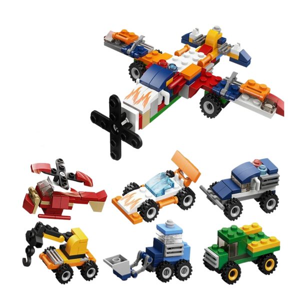 Bloques de Construcción 6 en 1 Compatible con Lego