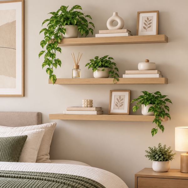 Repisa Flotante De Pared MDF 60 Cm Estante Decorativo