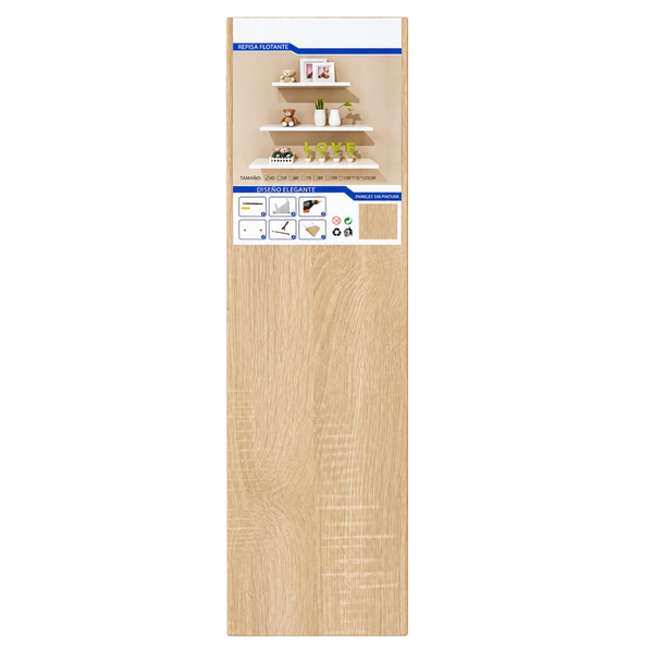Repisa Flotante De Pared MDF 60 Cm Estante Decorativo