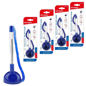 Pack De 4 Bolígrafos Con Base Adhesiva Para Escritorio