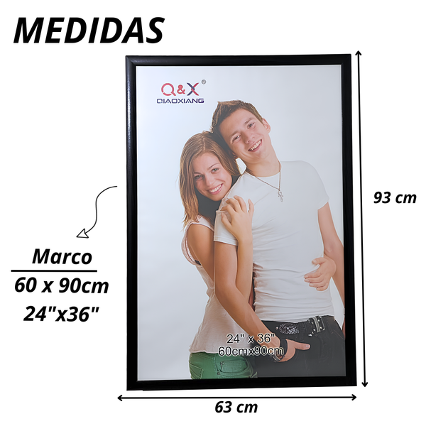 Marco Para Foto 60x90x3 Cm Cuadro Portarretrato