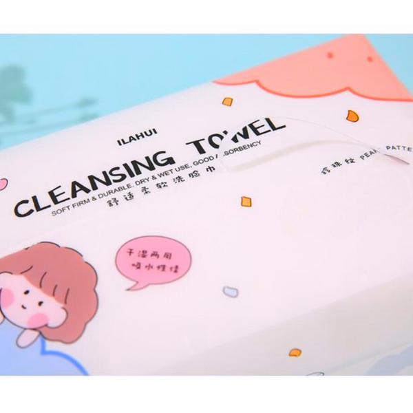 Toallas Limpiadoras Faciales Desechables Pack De 65 Unidades