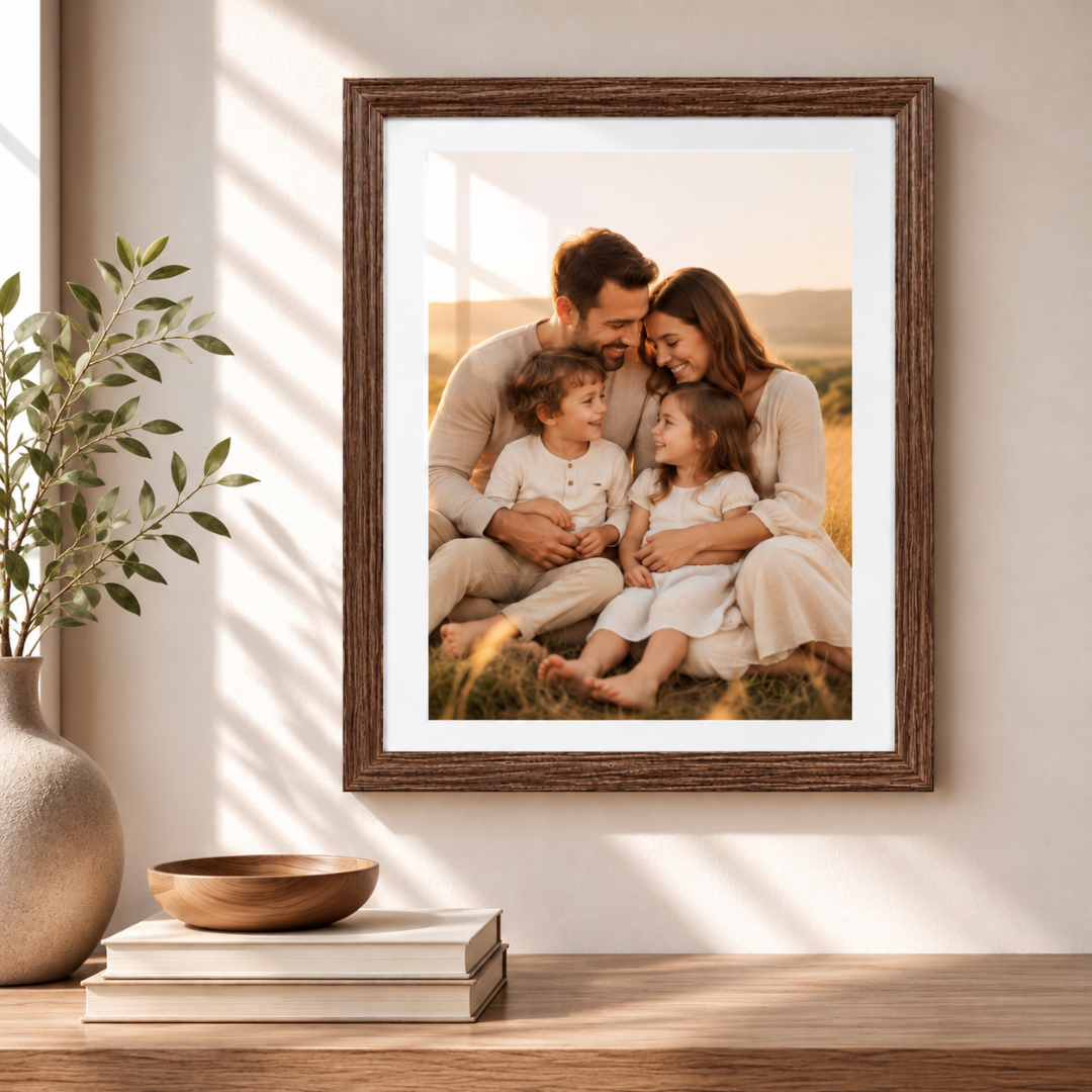 Marco Decorativo 40x50cm Cuadro Portarretrato Con Vidrio