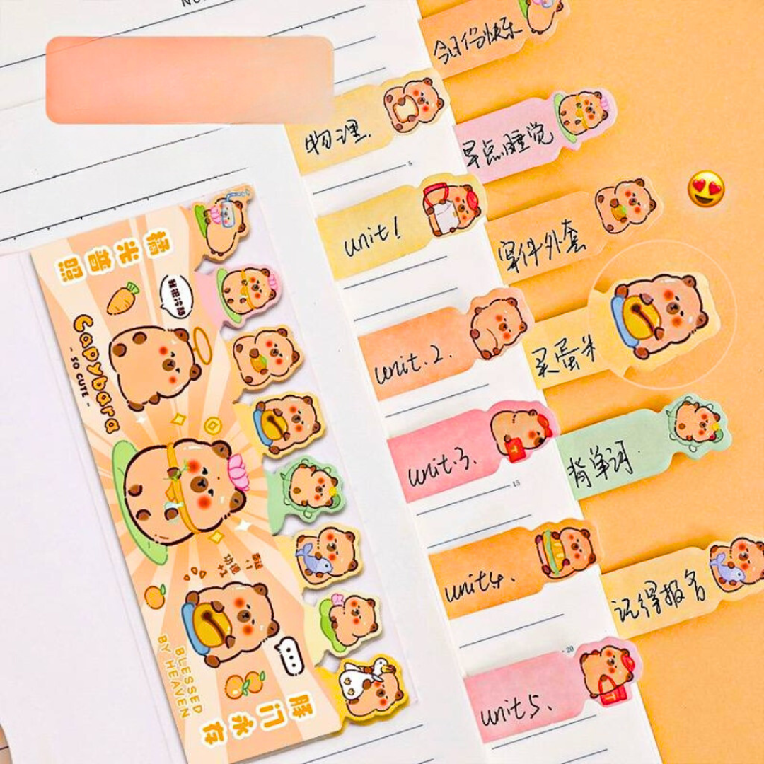 Kit de Papelería Kawaii Capybara