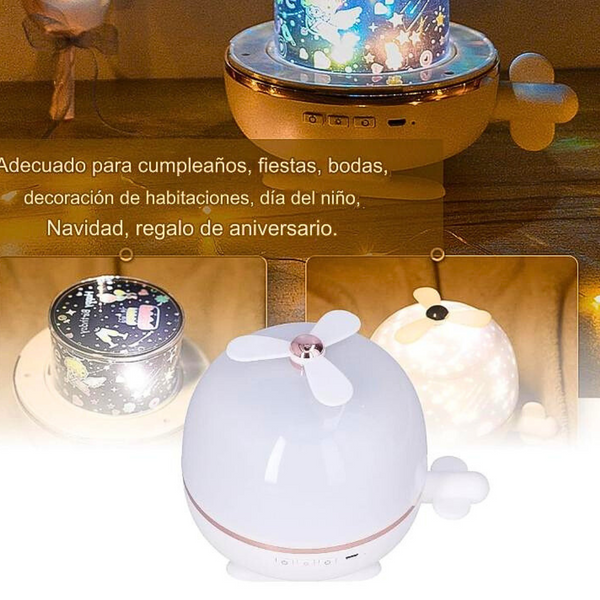 Lámpara Luz Nocturna Led Con Proyección De Cielo Estrellado