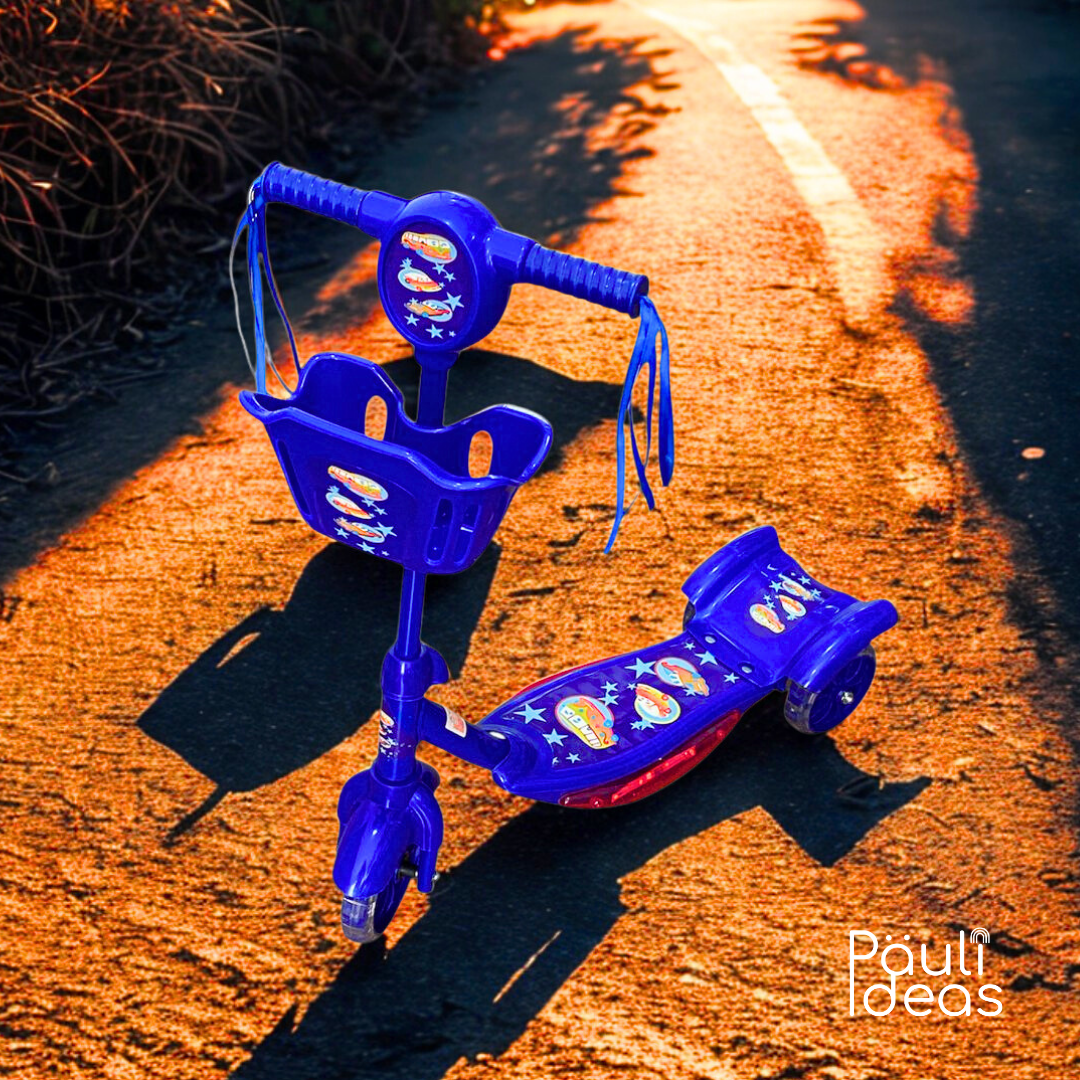 Monopatín Scooter De 3 Ruedas Con Luces Y Sonidos