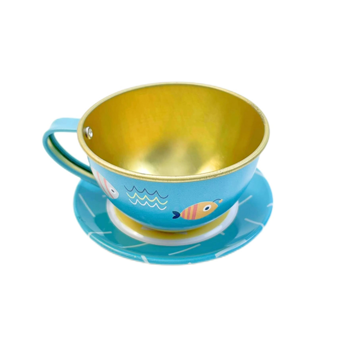 Juego Tazas De Té Metálico Juguete Didáctico Niños Y Niñas