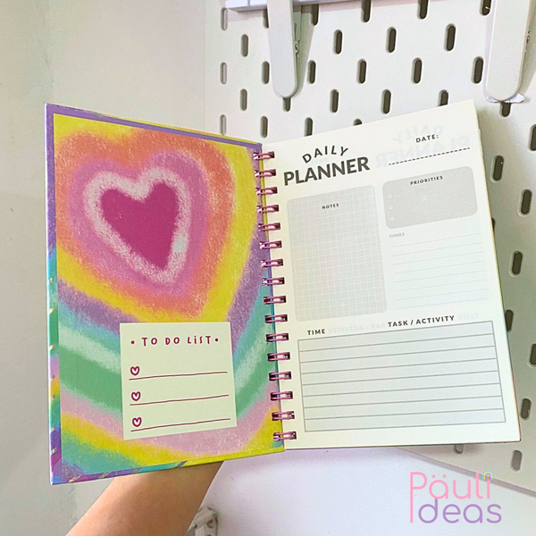 Cuaderno Anillado Planificador Semanal A5 Multicolor