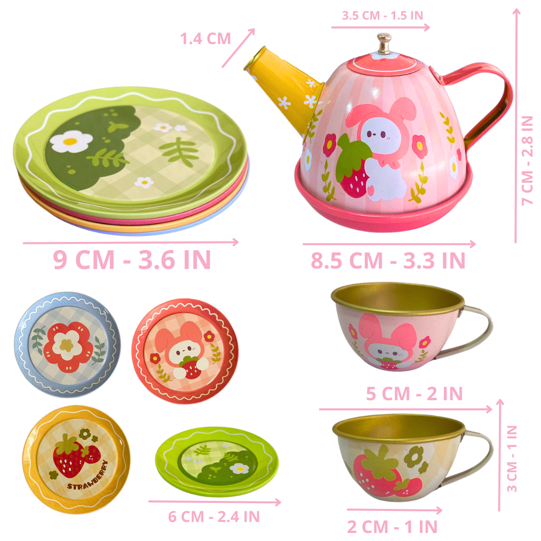 Tazas De Té Metálicas De Juguete Didáctico Infantil