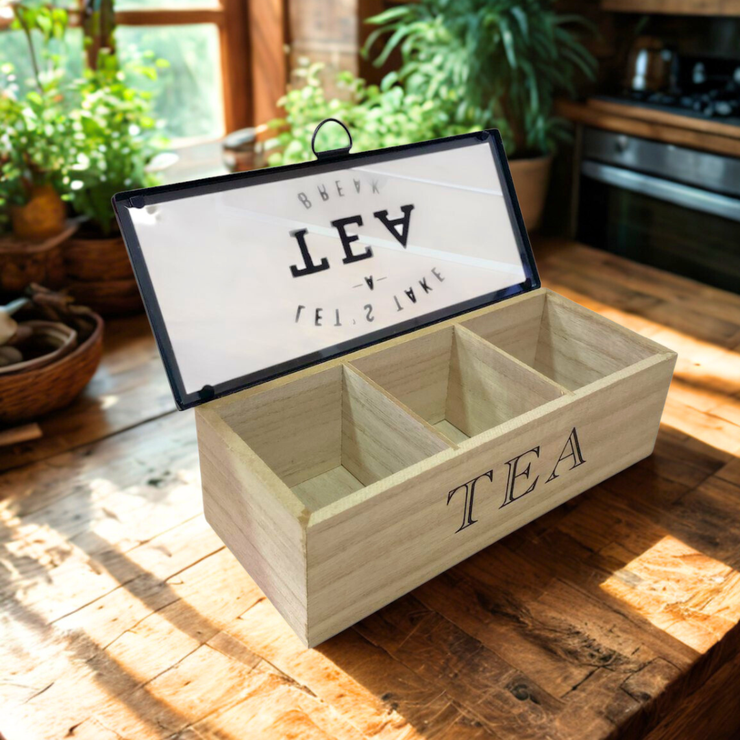 Organizador De Madera Para Bolsas De Té