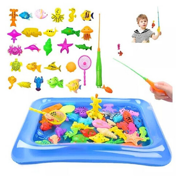 Juego De Pesca Set De Juguetes De Agua Niños
