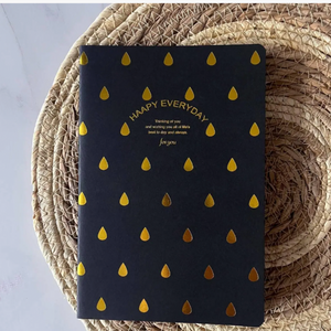 Mini Croquera Hojas Negras Cuaderno Artístico Compacto