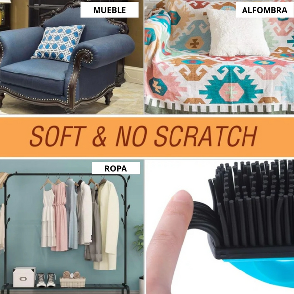 Cepillo De Goma Toda Superficie Atrapa Pelos De Mascotas