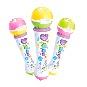 Micrófono Juguete Karaoke Infantil Con Canciones Y Luces