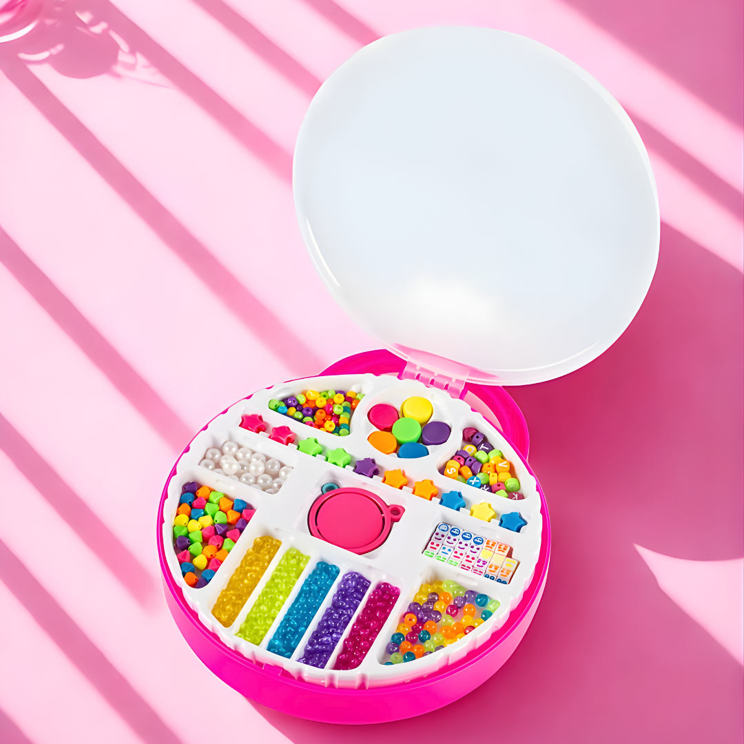 Kit Maleta Para Hacer Pulseras Y Collares Manualidades Niñas