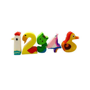 Gomas De Borrar  Números Kawaii