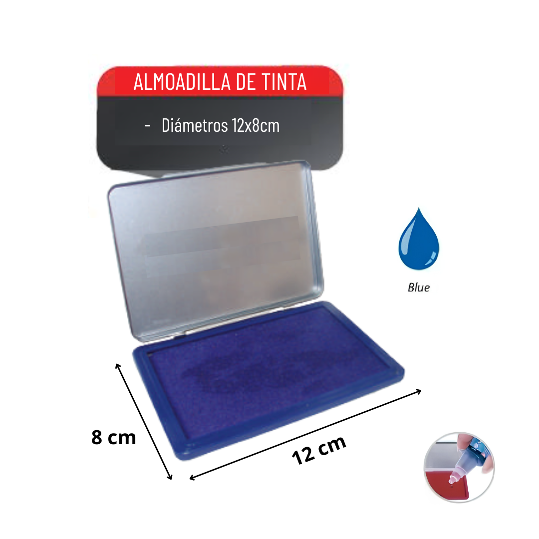 Tampón Almohadilla de Tinta para Timbres