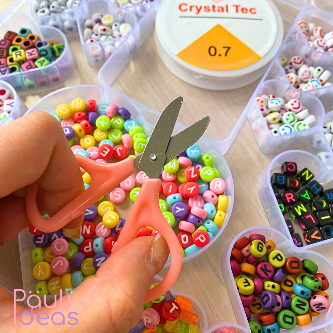 Kit De Pulseras Y Collares Medium Set Manualidades Para Niña