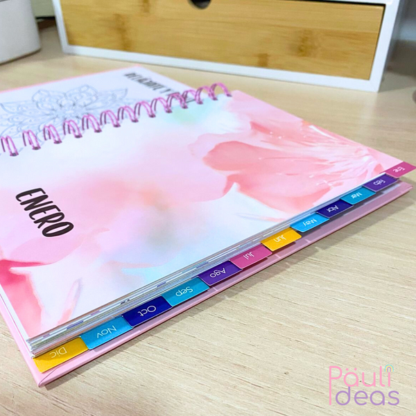 Agenda 2026 Planner Con Separadores Tamaño A5 21cm X 14,5cm