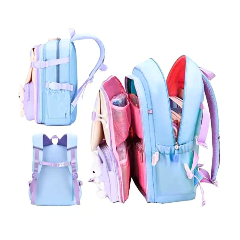 Mochila Kawaii Bolso Escolar Colores Pasteles Waterproof