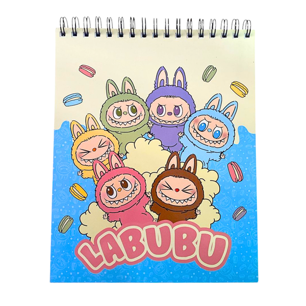 Croquera Tierna Block De Dibujo A4 + 24 Plumones Doble Punta