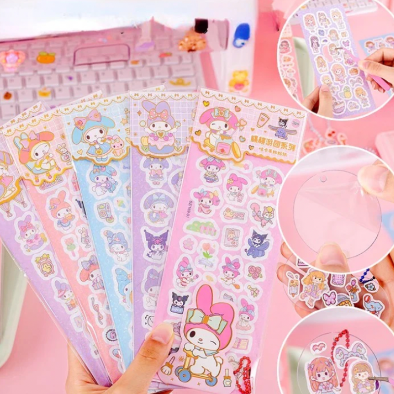 Kit de Creación de Llaveros My Melody con Stickers (3 láminas)