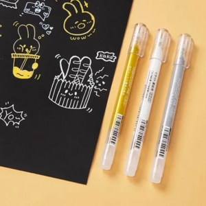 Lápices Tinta Gel Metalizados Set De 4